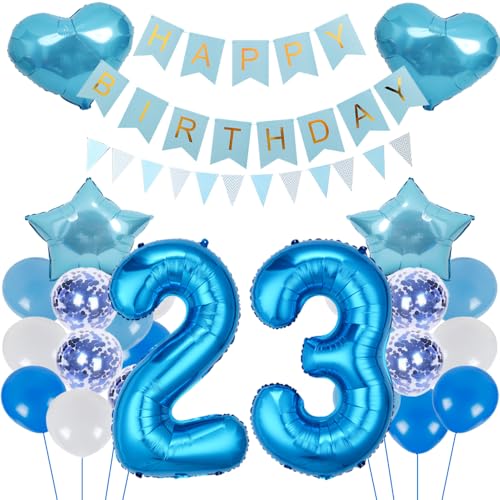 ZWWsullo Luftballon Geburtstagsdeko Jungen Blau Zahl 23 Geburtstag Mädchen Luftballon-Zahl Riesen Folienballon Geburtstagsdeko Junge Dekoration 23 jahre Geburtstag Junge Party Dekoration ZWWsullo Luftballon Geburtstagsdeko Jungen Blau Zahl 23 Geburtstag Mädchen Luftballon-Zahl Riesen Folienballon Geburtstagsdeko Junge Dekoration 23 jahre Geburtstag Junge Party Dekoration von ZWWsullo