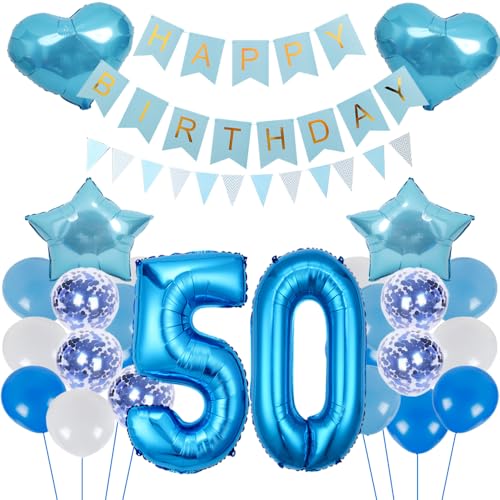 ZWWsullo Luftballon Geburtstagsdeko Jungen Blau Zahl 50 Geburtstag Mädchen Luftballon-Zahl Riesen Folienballon Geburtstagsdeko Junge Dekoration 50 jahre Geburtstag Junge Party Dekoration ZWWsullo Luftballon Geburtstagsdeko Jungen Blau Zahl 50 Geburtstag Mädchen Luftballon-Zahl Riesen Folienballon Geburtstagsdeko Junge Dekoration 50 jahre Geburtstag Junge Party Dekoration von ZWWsullo