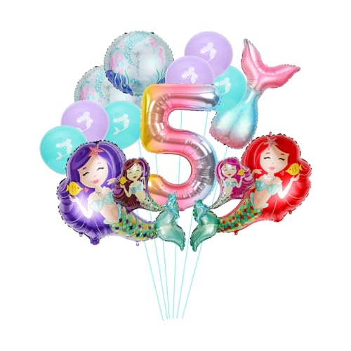 ZWWsullo Meerjungfrau Luftballons set 5 Jahr meerjungfrau geburtstag deko meerjungfrau Ballon Deko Meerjungfrauen Party Dekorationen Luftballon Meerjungfrau Deko Meerjungfrau 5 Jahre ZWWsullo Meerjungfrau Luftballons set 5 Jahr meerjungfrau geburtstag deko meerjungfrau Ballon Deko Meerjungfrauen Party Dekorationen Luftballon Meerjungfrau Deko Meerjungfrau 5 Jahre von ZWWsullo