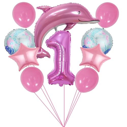 ZWWsullo Rosa Ozean Tiere Geburtstagsfeier Dekoration Meerestiere Geburtstag Deko Delfin Luftballon Deko 1 Jahre Set Große Delfin Folienballon Delfin Luftballon Rosa süß Folien-Ballon Tiere ZWWsullo Rosa Ozean Tiere Geburtstagsfeier Dekoration Meerestiere Geburtstag Deko Delfin Luftballon Deko 1 Jahre Set Große Delfin Folienballon Delfin Luftballon Rosa süß Folien-Ballon Tiere von ZWWsullo