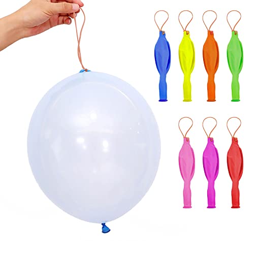 30 perforierte Luftballons für Kinder, ideal für Party Geburtstag im Freien | 13 Zoll Super Dicker Ballon mit Gummiband von ZWZNBL