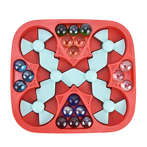 Rotierendes Flipper-Spiel mit Basis, Stress-Perlenspiel für Kinder, Lernspielzeug für Haushaltspartys, rotierender Perlenball als Stressabbau-Geschenk, kreatives Dekompressionss (18 Perlen) von ZWZRFMZHML
