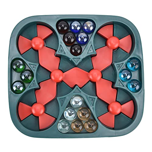 Rotierendes Flipper-Spiel mit Basis, Stress-Perlenspiel für Kinder, Lernspielzeug für Haushaltspartys, rotierender Perlenball als Stressabbau-Geschenk, kreatives Dekompressionss (18 Perlen) von ZWZRFMZHML