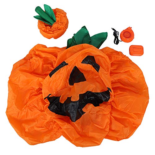ZWZRFMZHML Aufblasbare Kostüme, Kürbis-Kostüm Für Erwachsene, Niedliches Cartoon-Aufblaskostüm, Aufblasbares Ganzkörper-Stehkostüm, Aufblasbares Halloween-Kostüm, Cosplay-Kostüme(Orange) von ZWZRFMZHML