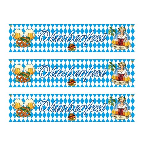 Oktoberfest-Dekorationsset, Oktoberfest-Flaggen-Banner, bayerischer Wimpelbanner, deutsches Zubehör, Oktoberfest-Party-Banner-Flagge Oktoberfest-Dekorationsset, Oktoberfest-Flaggen-Banner, bayerischer Wimpelbanner, deutsches Zubehör, Oktoberfest-Party-Banner-Flagge von ZXCVWWE