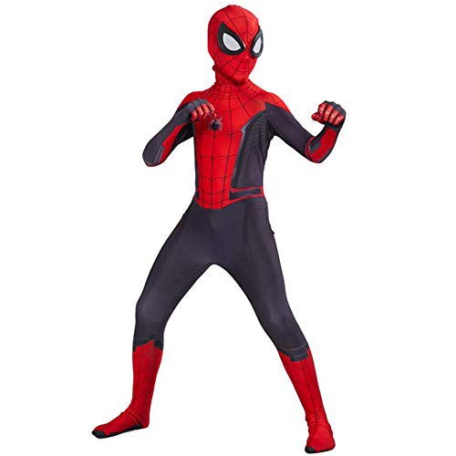 ZXDFG Kinder Erwachsene Spiderman-Kostüm Halloween Karneval Cosplay Spiderman Anzug Spandex/Lycra 3D Druck Spiderman Verkleidung Party Anzug,BlackBlue-(175~185cm) von ZXDFG