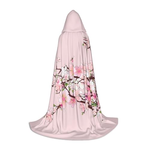 Verlockender Kapuzenumhang mit Kirschblüten für Halloween-Kostüme, perfekt für Zauberer, Vampir, Sensenmann und Cosplay Verlockender Kapuzenumhang mit Kirschblüten für Halloween-Kostüme, perfekt für Zauberer, Vampir, Sensenmann und Cosplay von ZXERTG