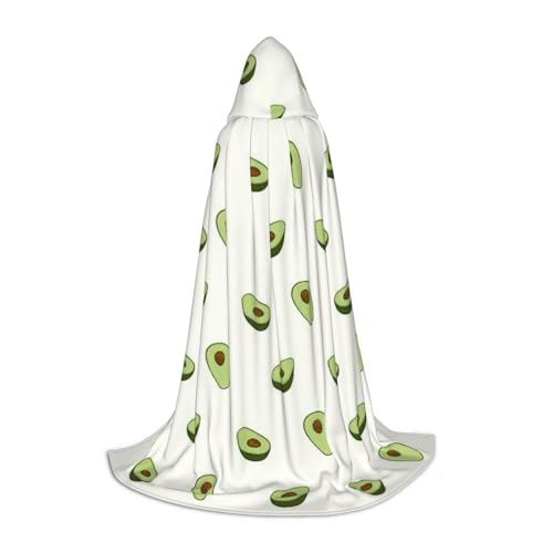 ZXERTG Avocado-Print Kapuzenumhang für Halloween-Kostüme, perfekt für Zauberer, Vampir, Sensenmann und mehr Cosplay ZXERTG Avocado-Print Kapuzenumhang für Halloween-Kostüme, perfekt für Zauberer, Vampir, Sensenmann und mehr Cosplay von ZXERTG