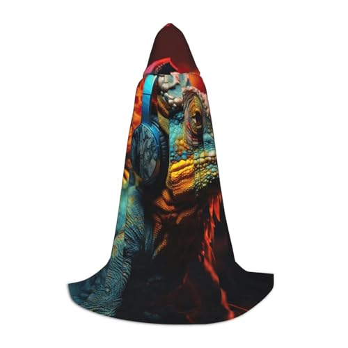 ZXERTG Chamäleon Kapuzenumhang mit Musik-Aufdruck, für Halloween-Kostüme, perfekt für Zauberer, Vampir, Sensenmann, mehr Cosplay ZXERTG Chamäleon Kapuzenumhang mit Musik-Aufdruck, für Halloween-Kostüme, perfekt für Zauberer, Vampir, Sensenmann, mehr Cosplay von ZXERTG