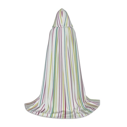 ZXERTG Gestreifter Kapuzenumhang für Halloween-Kostüme, perfekt für Zauberer, Vampir, Sensenmann und Cosplay ZXERTG Gestreifter Kapuzenumhang für Halloween-Kostüme, perfekt für Zauberer, Vampir, Sensenmann und Cosplay von ZXERTG