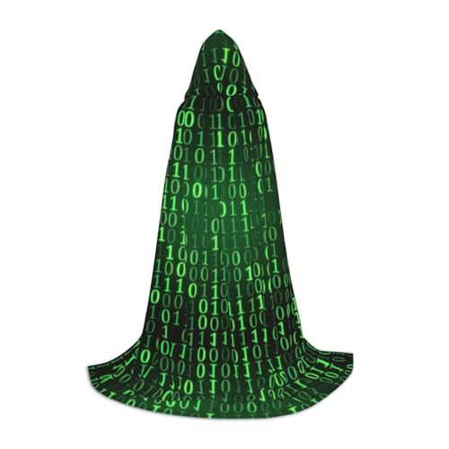 ZXERTG Hacker Era Kapuzenumhang für Halloween-Kostüme, perfekt für Zauberer, Vampir, Sensenmann und mehr Cosplay ZXERTG Hacker Era Kapuzenumhang für Halloween-Kostüme, perfekt für Zauberer, Vampir, Sensenmann und mehr Cosplay von ZXERTG