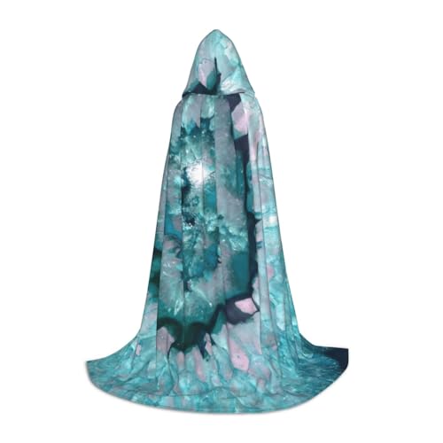 ZXERTG Kapuzenumhang mit Achataufdruck, für Halloween-Kostüme, perfekt für Zauberer, Vampir, Sensenmann, mehr Cosplay ZXERTG Kapuzenumhang mit Achataufdruck, für Halloween-Kostüme, perfekt für Zauberer, Vampir, Sensenmann, mehr Cosplay von ZXERTG