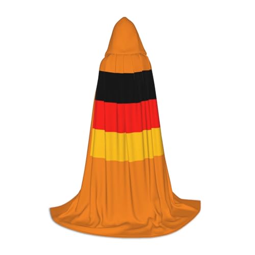 ZXERTG Kapuzenumhang mit Deutschland-Flagge, für Halloween-Kostüme, perfekt für Zauberer, Vampir, Sensenmann und Cosplay ZXERTG Kapuzenumhang mit Deutschland-Flagge, für Halloween-Kostüme, perfekt für Zauberer, Vampir, Sensenmann und Cosplay von ZXERTG
