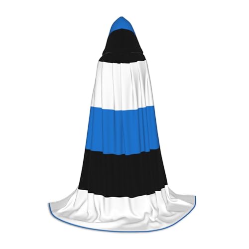 ZXERTG Kapuzenumhang mit Estland-Flagge für Halloween-Kostüme, perfekt für Zauberer, Vampir, Sensenmann und Cosplay ZXERTG Kapuzenumhang mit Estland-Flagge für Halloween-Kostüme, perfekt für Zauberer, Vampir, Sensenmann und Cosplay von ZXERTG