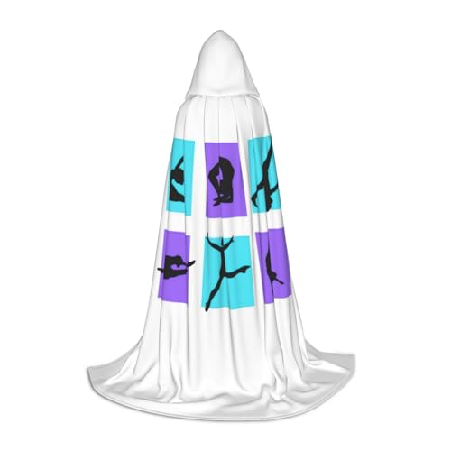 ZXERTG Kapuzenumhang mit Gymnastik-Spieldruck für Halloween-Kostüme, perfekt für Zauberer, Vampir, Sensenmann, mehr Cosplay ZXERTG Kapuzenumhang mit Gymnastik-Spieldruck für Halloween-Kostüme, perfekt für Zauberer, Vampir, Sensenmann, mehr Cosplay von ZXERTG