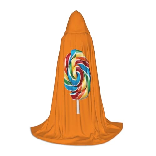 ZXERTG Kapuzenumhang mit Lutscher-Aufdruck für Halloween-Kostüme, perfekt für Zauberer, Vampir, Sensenmann und Cosplay ZXERTG Kapuzenumhang mit Lutscher-Aufdruck für Halloween-Kostüme, perfekt für Zauberer, Vampir, Sensenmann und Cosplay von ZXERTG