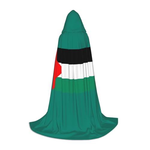 ZXERTG Kapuzenumhang mit Palästina-Flagge, für Halloween-Kostüme, perfekt für Zauberer, Vampir, Sensenmann und Cosplay ZXERTG Kapuzenumhang mit Palästina-Flagge, für Halloween-Kostüme, perfekt für Zauberer, Vampir, Sensenmann und Cosplay von ZXERTG