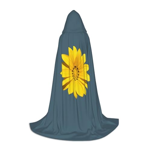 ZXERTG Kapuzenumhang mit Sonnenblumen-Aufdruck für Halloween-Kostüme, perfekt für Zauberer, Vampir, Sensenmann und Cosplay ZXERTG Kapuzenumhang mit Sonnenblumen-Aufdruck für Halloween-Kostüme, perfekt für Zauberer, Vampir, Sensenmann und Cosplay von ZXERTG
