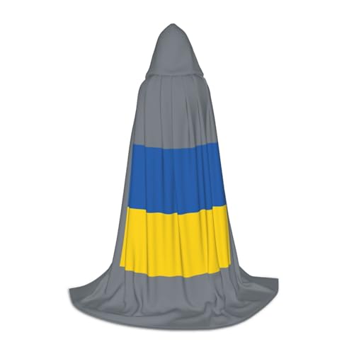 ZXERTG Kapuzenumhang mit Ukraine-Flagge für Halloween-Kostüme, perfekt für Zauberer, Vampir, Sensenmann und Cosplay ZXERTG Kapuzenumhang mit Ukraine-Flagge für Halloween-Kostüme, perfekt für Zauberer, Vampir, Sensenmann und Cosplay von ZXERTG