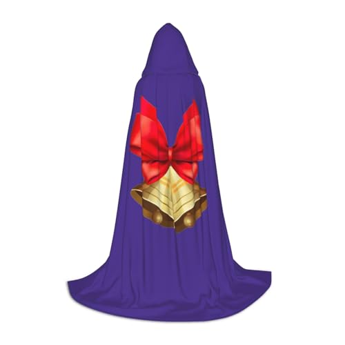 ZXERTG Kapuzenumhang mit Weihnachtsglocken für Halloween-Kostüme, perfekt für Zauberer, Vampir, Sensenmann und Cosplay ZXERTG Kapuzenumhang mit Weihnachtsglocken für Halloween-Kostüme, perfekt für Zauberer, Vampir, Sensenmann und Cosplay von ZXERTG