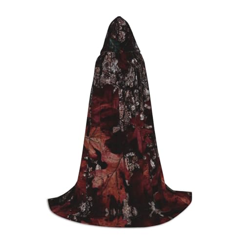 ZXERTG Outfitter Kapuzenumhang mit Tarnmuster, für Halloween-Kostüme, perfekt für Zauberer, Vampir, Sensenmann, mehr Cosplay von ZXERTG