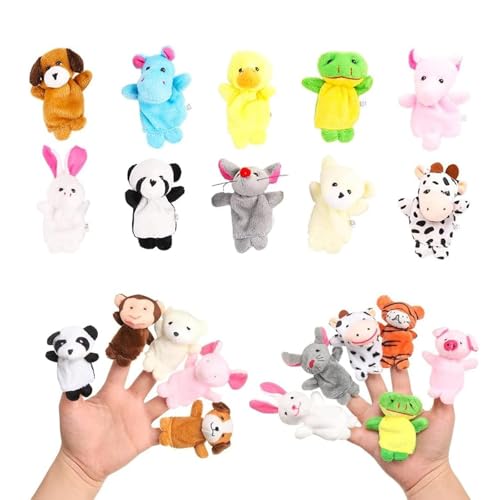 Finger-Puppen Set（10 StüCk）,Finger PlüSchtier Kinder,Kleine Tier Fingerspielzeug FüR Ostern Geburtstag Weihnachten Party Geschenke, Sehr Geeignet Zum Geben An Kinder von ZXJLWR
