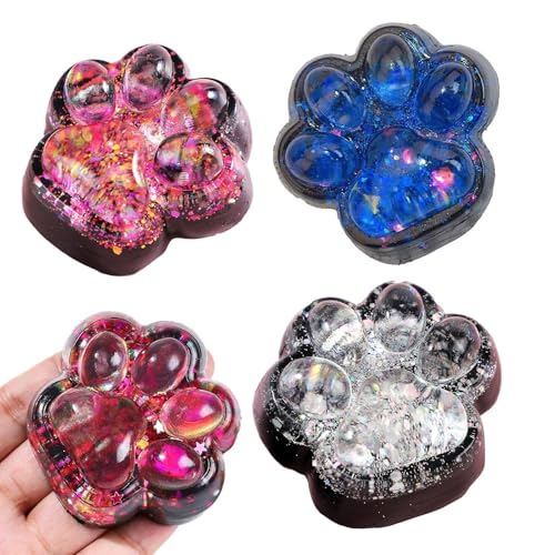 Katzenpfoten Drücken, 3 Stück Hoher Farbwert Quetschspielzeug Katzenpfote, Funkelndes Cat Paw, Dreifarbige Katzenklauen, Dazzling Katzenpfote, Entspannendes Spielzeug Katzenpfoten Drücken, 3 Stück Hoher Farbwert Quetschspielzeug Katzenpfote, Funkelndes Cat Paw, Dreifarbige Katzenklauen, Dazzling Katzenpfote, Entspannendes Spielzeug von ZXJLWR