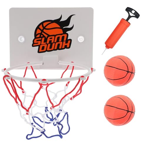 Mini Basketballkorb, 2 Mini Basketball, 1 Luftpumpe, Basketballkorb Indoor, Basketballkorb Kinder Mit Saugnapf, Geschenk Zum Kindertag, Für Tür Hängen Zimmer Und Schlafzimmer, Büro Mini Basketballkorb, 2 Mini Basketball, 1 Luftpumpe, Basketballkorb Indoor, Basketballkorb Kinder Mit Saugnapf, Geschenk Zum Kindertag, Für Tür Hängen Zimmer Und Schlafzimmer, Büro von ZXJLWR