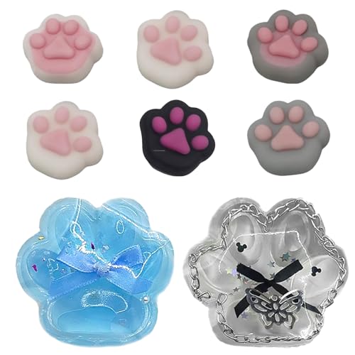 Taba Squishy, 8 Stück Katzenpfoten Squishy Spielzeug, Fufu Squishy Und Squishy Pfote Stressabbau Toys, Mädchen und Jungen Zum Stressabbau Fidget Toys, Perfekt Für Schule, Büro Und Zuhause (7cm, 4cm) von ZXJLWR