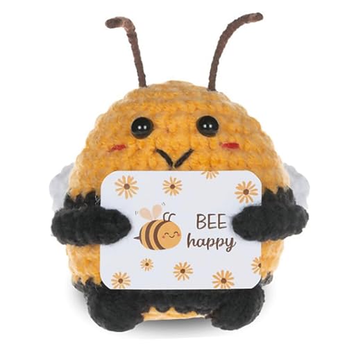 ZXJLWR Biene, Positive Tiere Bee, Gewebte Biene Emotionale Unterstützung Geschenk, Handgemachte Positive Geschenke, Biene Stofftier, Süße Geschenke Frauen Männer Für Dekoration, Anhänger ZXJLWR Biene, Positive Tiere Bee, Gewebte Biene Emotionale Unterstützung Geschenk, Handgemachte Positive Geschenke, Biene Stofftier, Süße Geschenke Frauen Männer Für Dekoration, Anhänger von ZXJLWR