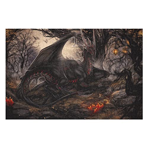 Tierpuzzles 1000 PCS Dragon Puzzles für Erwachsene Lernspiele Familienherausforderung, für Erwachsene und Jugendliche von ZXLLO