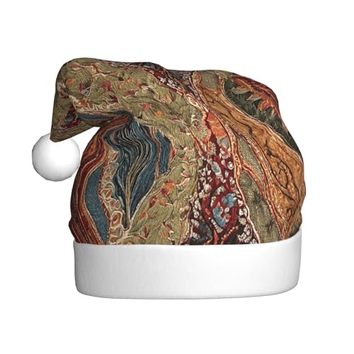 ZXMDZTSS Afrikanische Textil-Patchwork-Druck für Erwachsene, Plüsch-Weihnachtsmütze, gemütlich, festlich, Weihnachtsmann-Kopfbedeckung, Pompon für Weihnachten, Partys, Feiertage. ZXMDZTSS Afrikanische Textil-Patchwork-Druck für Erwachsene, Plüsch-Weihnachtsmütze, gemütlich, festlich, Weihnachtsmann-Kopfbedeckung, Pompon für Weihnachten, Partys, Feiertage. von ZXMDZTSS