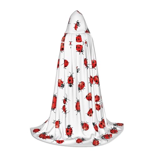ZXMDZTSS Art Ladybug Tracks – Druck Jugend Kapuzenumhang | Umhang für Teenager | Halloween-Kostüm | wiederverwendbare Partykleidung L ZXMDZTSS Art Ladybug Tracks – Druck Jugend Kapuzenumhang | Umhang für Teenager | Halloween-Kostüm | wiederverwendbare Partykleidung L von ZXMDZTSS