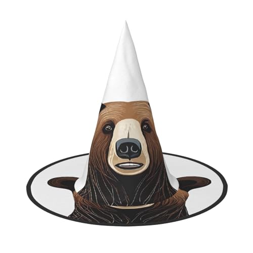 ZXMDZTSS Bären-Druck, Halloween-Hut für Erwachsene, Festivalkleidung, Hexenkostüm-Zubehör, Oxford-Stoff, 3 Stück ZXMDZTSS Bären-Druck, Halloween-Hut für Erwachsene, Festivalkleidung, Hexenkostüm-Zubehör, Oxford-Stoff, 3 Stück von ZXMDZTSS