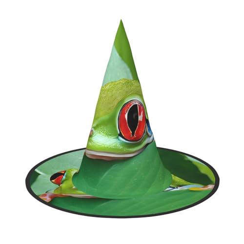 ZXMDZTSS Baumfrosch Baby – Druck Halloween Hut Erwachsene | Festivalkleidung | Hexenkostüm-Zubehör | Oxford-Tuch 3 Stück ZXMDZTSS Baumfrosch Baby – Druck Halloween Hut Erwachsene | Festivalkleidung | Hexenkostüm-Zubehör | Oxford-Tuch 3 Stück von ZXMDZTSS