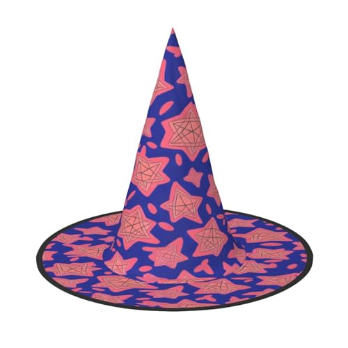 ZXMDZTSS Bedrucktes Muster mit Sternen, Halloween-Hut für Erwachsene, Festivalkleidung, Hexenkostüm-Zubehör, Oxford-Stoff, 3 Stück ZXMDZTSS Bedrucktes Muster mit Sternen, Halloween-Hut für Erwachsene, Festivalkleidung, Hexenkostüm-Zubehör, Oxford-Stoff, 3 Stück von ZXMDZTSS