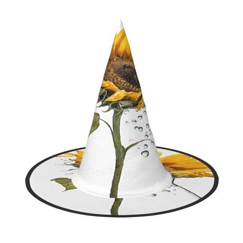 ZXMDZTSS Bloom Sonnenblumen-Druck, Halloween-Hut für Erwachsene, Festivalkleidung, Hexenkostüm-Zubehör, Oxford-Stoff, 1 Stück ZXMDZTSS Bloom Sonnenblumen-Druck, Halloween-Hut für Erwachsene, Festivalkleidung, Hexenkostüm-Zubehör, Oxford-Stoff, 1 Stück von ZXMDZTSS