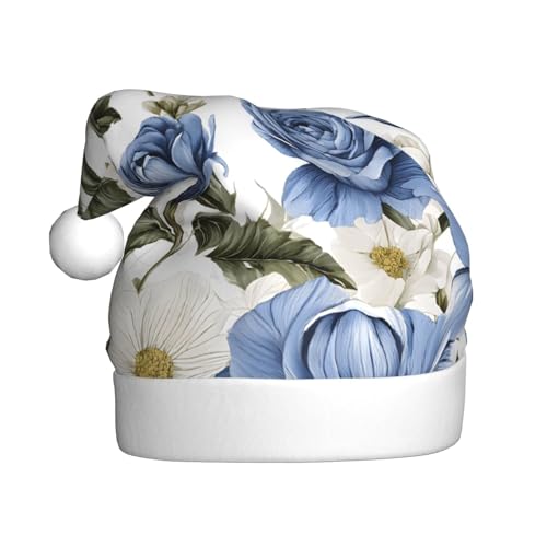 ZXMDZTSS Bunte Blumen und Vogel-Druck für Erwachsene, Plüsch-Weihnachtsmütze, gemütlich, festlich, Weihnachtsmann-Kopfbedeckung, Pompon für Weihnachten, Partys, Feiertage. ZXMDZTSS Bunte Blumen und Vogel-Druck für Erwachsene, Plüsch-Weihnachtsmütze, gemütlich, festlich, Weihnachtsmann-Kopfbedeckung, Pompon für Weihnachten, Partys, Feiertage. von ZXMDZTSS