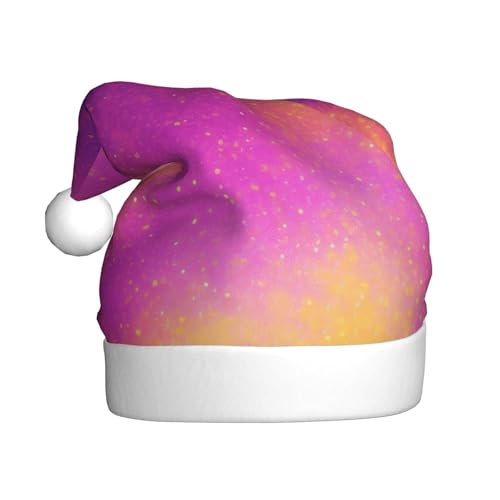ZXMDZTSS Bunte Sternenlicht-Druck für Erwachsene, Plüsch-Weihnachtsmütze, gemütlich, festlich, Weihnachtsmann-Kopfbedeckung, Pompon für Weihnachten, Partys, Feiertage. ZXMDZTSS Bunte Sternenlicht-Druck für Erwachsene, Plüsch-Weihnachtsmütze, gemütlich, festlich, Weihnachtsmann-Kopfbedeckung, Pompon für Weihnachten, Partys, Feiertage. von ZXMDZTSS