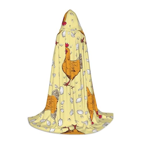 ZXMDZTSS Chicken Chick – Bedruckter Jugend-Kapuzenumhang | Umhang für Teenager | Halloween-Kostüm | wiederverwendbare Partykleidung L ZXMDZTSS Chicken Chick – Bedruckter Jugend-Kapuzenumhang | Umhang für Teenager | Halloween-Kostüm | wiederverwendbare Partykleidung L von ZXMDZTSS