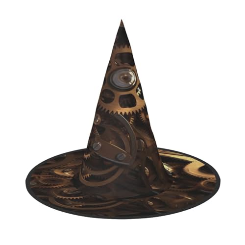 ZXMDZTSS Coole Steampunk-Zahnräder, Halloween-Hut für Erwachsene, Festivalkleidung, Hexenkostüm-Zubehör, Oxford-Stoff, 3 Stück ZXMDZTSS Coole Steampunk-Zahnräder, Halloween-Hut für Erwachsene, Festivalkleidung, Hexenkostüm-Zubehör, Oxford-Stoff, 3 Stück von ZXMDZTSS