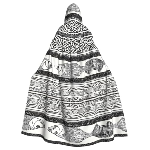 ZXMDZTSS Ethnische Schildkröte, gestreift, bedruckt, Halloween-Kapuzenumhang für Erwachsene, vollständiger Druck, Party-Kostüm, Bindeverschluss, Polyester ZXMDZTSS Ethnische Schildkröte, gestreift, bedruckt, Halloween-Kapuzenumhang für Erwachsene, vollständiger Druck, Party-Kostüm, Bindeverschluss, Polyester von ZXMDZTSS