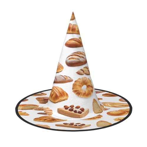 ZXMDZTSS Gemaltes Brot, Halloween-Hut für Erwachsene, Festivalkleidung, Hexenkostüm-Zubehör, Oxford-Stoff, 3 Stück ZXMDZTSS Gemaltes Brot, Halloween-Hut für Erwachsene, Festivalkleidung, Hexenkostüm-Zubehör, Oxford-Stoff, 3 Stück von ZXMDZTSS