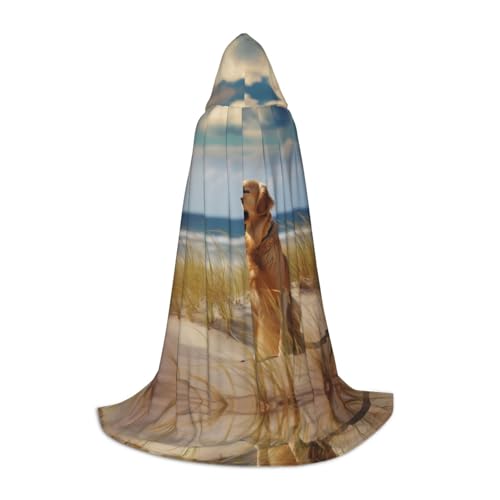 ZXMDZTSS Golden Retriever Kapuzenumhang für Jugendliche, Halloween-Kostüm, wiederverwendbare Partykleidung, Größe S ZXMDZTSS Golden Retriever Kapuzenumhang für Jugendliche, Halloween-Kostüm, wiederverwendbare Partykleidung, Größe S von ZXMDZTSS