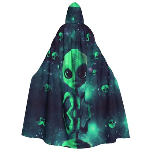 ZXMDZTSS Grüner Alien-Umhang für Erwachsene, Halloween-Kapuzenumhang | Volldruckumhang | Nackenverschluss ZXMDZTSS Grüner Alien-Umhang für Erwachsene, Halloween-Kapuzenumhang | Volldruckumhang | Nackenverschluss von ZXMDZTSS