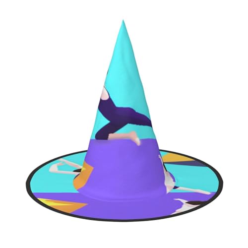 ZXMDZTSS Gymnastikspiel, Halloween-Hut für Erwachsene, Festivalkleidung, Hexenkostüm-Zubehör, Oxford-Stoff, 1 Stück ZXMDZTSS Gymnastikspiel, Halloween-Hut für Erwachsene, Festivalkleidung, Hexenkostüm-Zubehör, Oxford-Stoff, 1 Stück von ZXMDZTSS