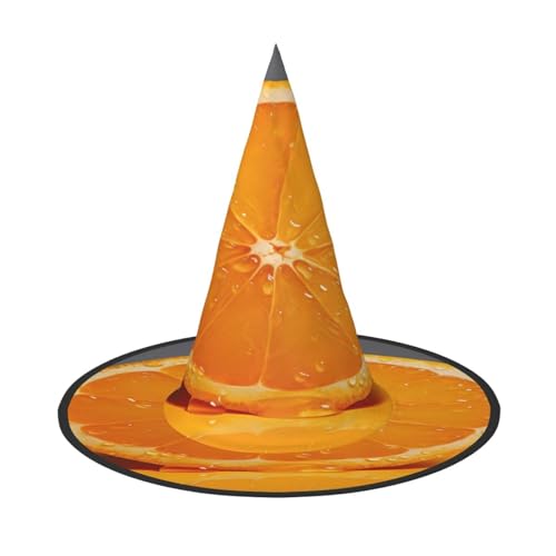 ZXMDZTSS Halloween-Hut für Erwachsene, Motiv: Orangenscheibe, Hexenkostüm-Zubehör, Oxford-Stoff, 3 Stück ZXMDZTSS Halloween-Hut für Erwachsene, Motiv: Orangenscheibe, Hexenkostüm-Zubehör, Oxford-Stoff, 3 Stück von ZXMDZTSS