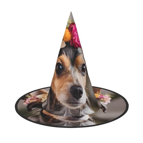 ZXMDZTSS Halloween-Hut mit Blumendruck für Erwachsene, Festivalkleidung, Hexenkostüm-Zubehör, Oxford-Stoff, 1 Stück ZXMDZTSS Halloween-Hut mit Blumendruck für Erwachsene, Festivalkleidung, Hexenkostüm-Zubehör, Oxford-Stoff, 1 Stück von ZXMDZTSS