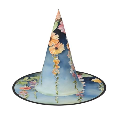 ZXMDZTSS Halloween-Hut mit Blumendruck für Erwachsene, Festivalkleidung, Hexenkostüm-Zubehör, Oxford-Stoff, 1 Stück ZXMDZTSS Halloween-Hut mit Blumendruck für Erwachsene, Festivalkleidung, Hexenkostüm-Zubehör, Oxford-Stoff, 1 Stück von ZXMDZTSS