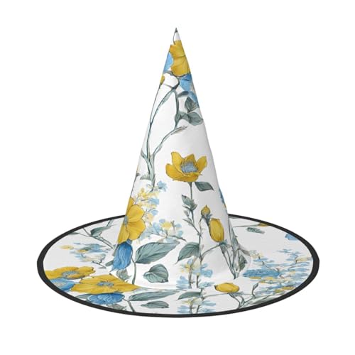 ZXMDZTSS Halloween-Hut mit Blumendruck für Erwachsene, Festivalkleidung, Hexenkostüm-Zubehör, Oxford-Stoff, 1 Stück ZXMDZTSS Halloween-Hut mit Blumendruck für Erwachsene, Festivalkleidung, Hexenkostüm-Zubehör, Oxford-Stoff, 1 Stück von ZXMDZTSS